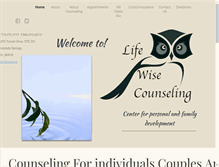 Tablet Screenshot of lifewisecounseling.com